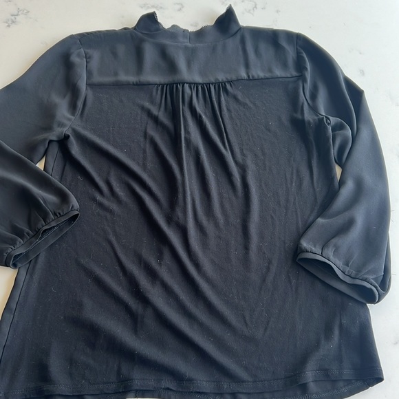 LOFT Ruffle V-Neck Blouse - Picture 3 of 3